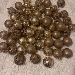 Elegant Gold Holiday Ornaments